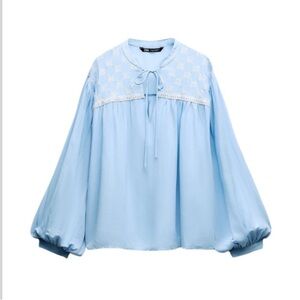 New ZARA Embroidered Blouse